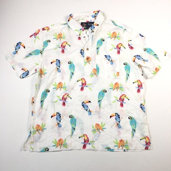Chubbies Nutter Hawaiian Toucan Parrot Shirt - Picture 2 of 5